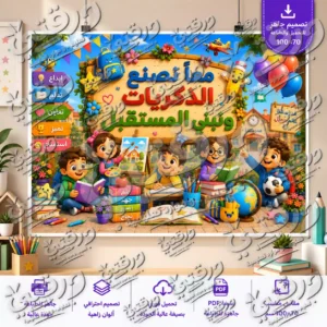 لوحة معا نصنع الذكريات – تصميم جاهز للطباعة