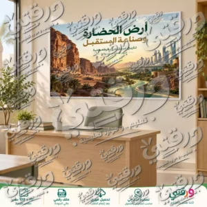 لوحة أرض الحضارة لليوم الوطني السعودي 96