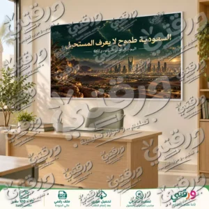 لوحة السعودية طموح لليوم الوطني السعودي 96