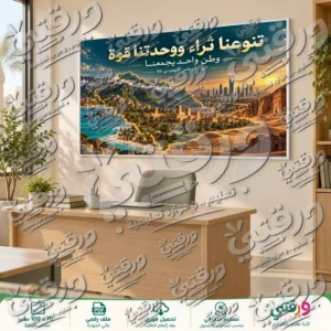 لوحة تنوعنا ثراء لليوم الوطني السعودي 96