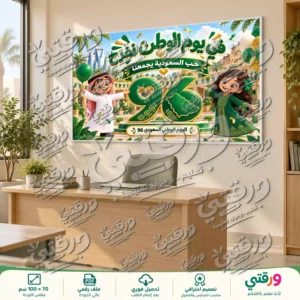 لوحة في يوم الوطن نفرح لليوم الوطني السعودي 96