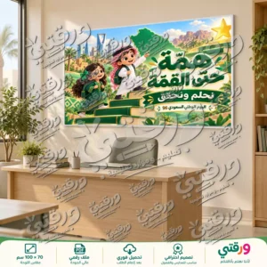 لوحة همة حتى القمة لليوم الوطني السعودي 96