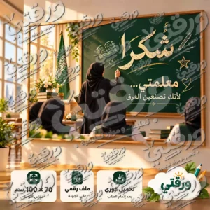 لوحة شكرا معلمتي