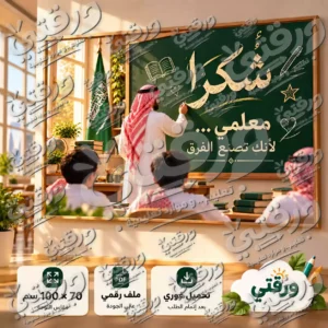 لوحة شكرا معلمي