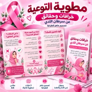 مطوية خرافات وحقائق عن سرطان الثدي