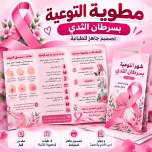 مطوية شهر التوعية بسرطان الثدي