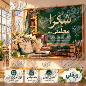 لوحة معلمتي تصنع الفرق