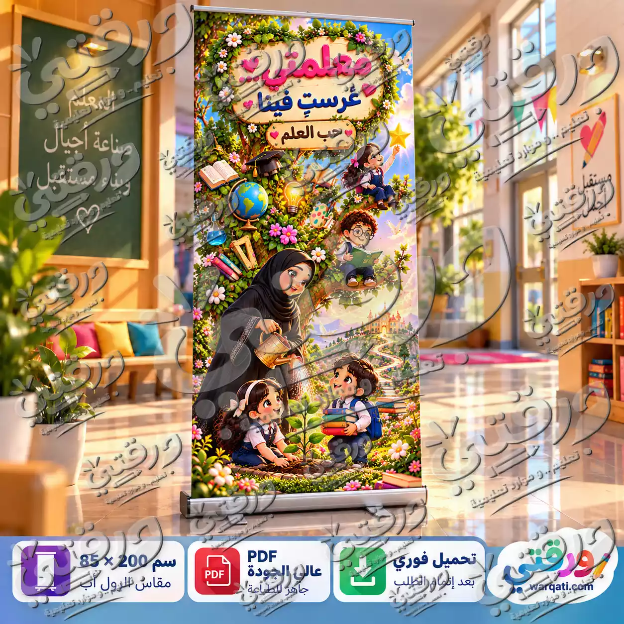 ستاند معلمتي غرست فينا حب العالم
