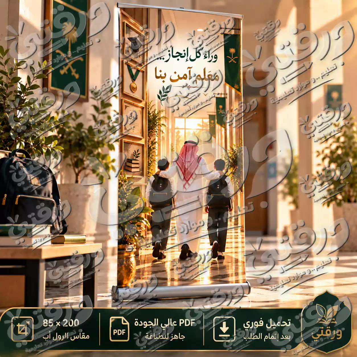 ستاند وراء كل إنجاز معلم